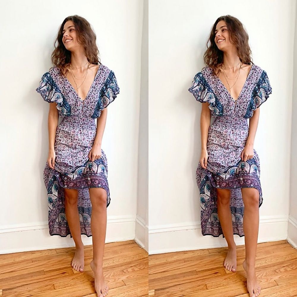 Free People Silvia Sequin Maxi Dress